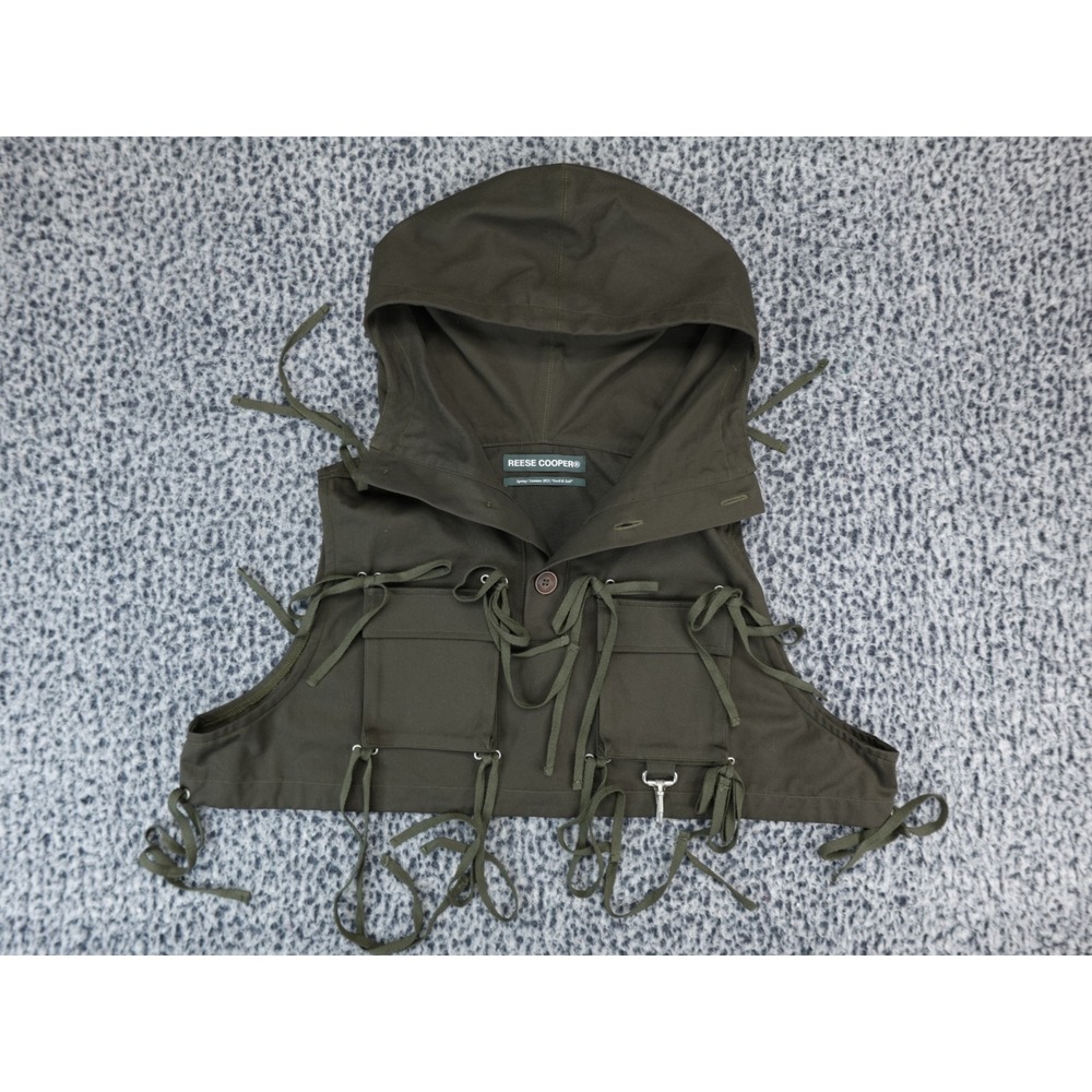 Reese Cooper SS23 Seed & Soil Hooded Utility Vest Olive Green‎ Sz Large Tactical
